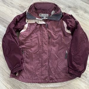 Colombia women's rain windbreaker hooded jacket